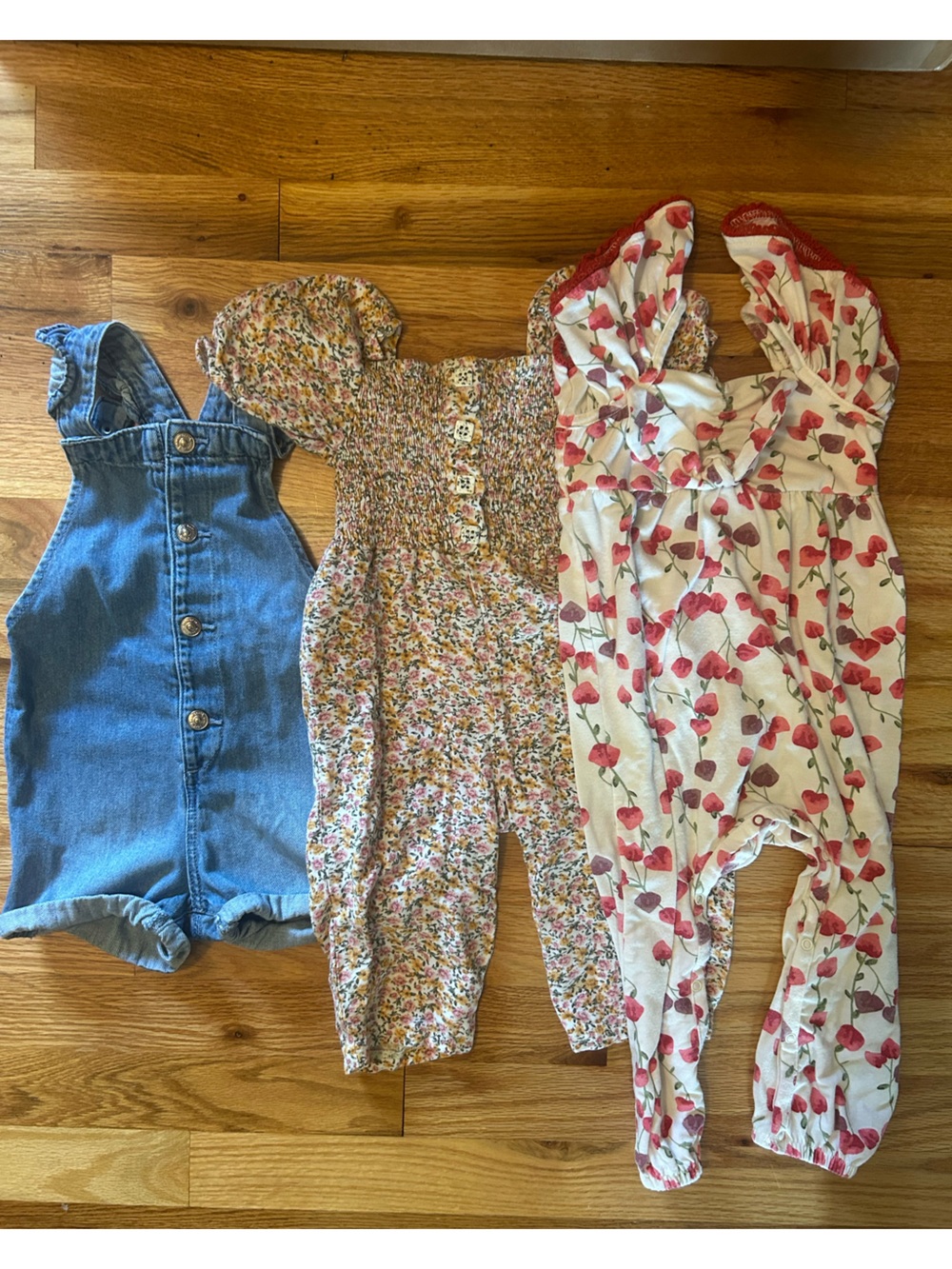 Girls 18M & 24M 3-piece romper bundle